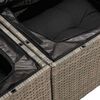 vidaXL Garden Sofa Set Gray PE Rattan Medium Garden Sofa Set