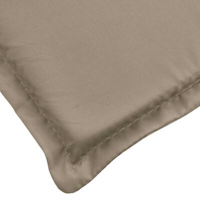 vidaXL Sun Lounger Cushion Taupe 78.7"x19.7"x1.2" Oxford Fabric