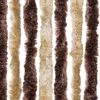 vidaXL Fly Curtain Beige and Light Brown 39.4x90.6" Chenille