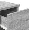 vidaXL Bedside Cabinet Set of 2 Grey Sonoma Engineered wood