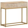 vidaXL Console Table Mango wood and Iron Solid mango wood and iron
