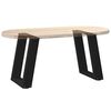 vidaXL Coffee Table Leg Black Powder-Coated Steel Medium Adjustable Feet