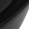 vidaXL Basin Ceramic Triangle Black 19.9x16.1x4.7"