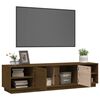 vidaXL TV Cabinet Honey brown Solid pine wood Large TV Cabinet