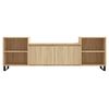 vidaXL TV Cabinet Sonoma Oak Engineered Wood, Metal