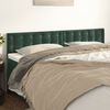vidaXL Headboards 2 pcs Dark Green 31.5"x2"x30.7"/34.6" Velvet
