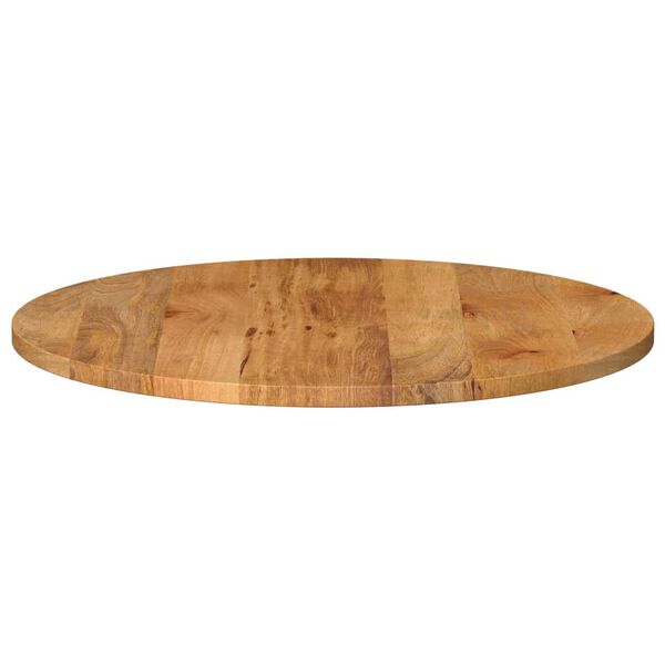 vidaXL Table Top Oak finish Solid mango wood 27.6 in diameter Table Top