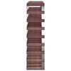 vidaXL Wine Rack for 72 Bottles Brown Solid Wood Pine