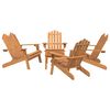vidaXL Garden Lounge Set Natural wood Solid acacia wood Medium