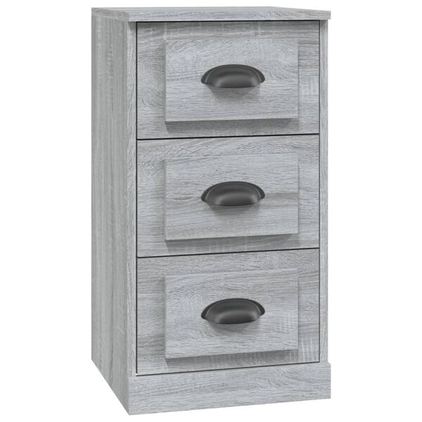 vidaXL Sideboard Grey Sonoma Engineered wood, metal Small Sideboard