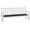 vidaXL Patio Bench Cushion Black Check Pattern 78.7x19.7x1.6" Fabric