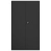vidaXL File Cabinet Black Powder-coated Steel Large