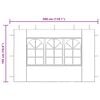 vidaXL Party Tent Sidewall White 100% PE Decorative Inlays