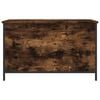 vidaXL Storage Bench Smoked oak Engineered wood, metal Compact
