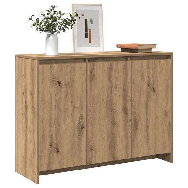 vidaXL Sideboard Artisan Oak Engineered Wood 40.2 x 13.0 x 29.5 in