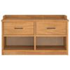vidaXL Hallway Bench Acacia wood finish Solid pinewood Medium Storage
