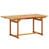 vidaXL Garden Dining Set Taupe and Wood Solid Acacia wood and Textilene