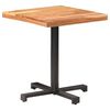 vidaXL Bistro Table Natural Acacia Wood, Black Solid Acacia wood, Iron