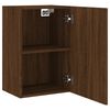 vidaXL TV Wall Cabinet Brown Oak Engineered Wood 15.9 x 11.8 x 23.6 in