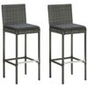vidaXL Garden Bar Set Grey, Anthracite