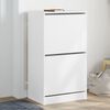 vidaXL Shoe Cabinet White Engineered wood Medium Shoe Cabinet