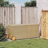 vidaXL Garden Storage Box Mix Beige PE Rattan Large Garden Storage Box
