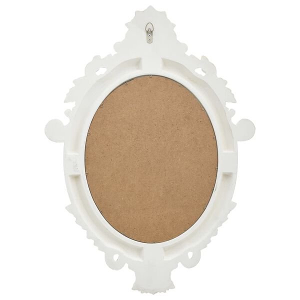vidaXL Wall Mirror White Polyurethane, glass, engineered wood Medium