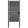 vidaXL Patio Gate Lockable Black 39.4x70.9" Aluminium
