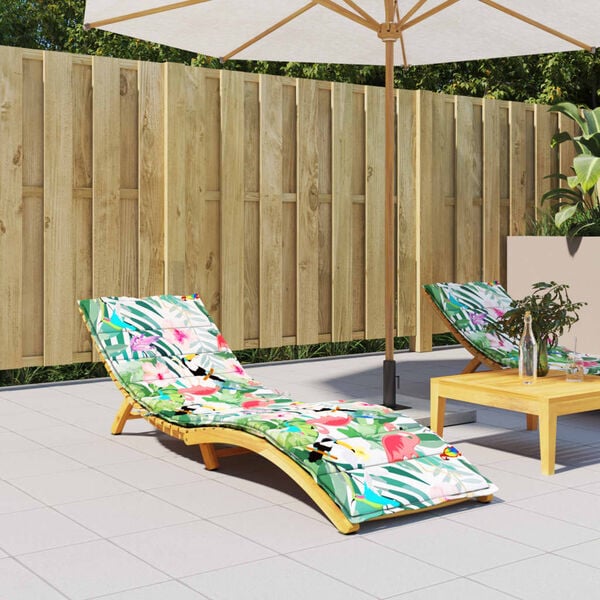 vidaXL Sun Lounger Cushion Multicolor Oxford fabric (100% polyester)