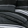 vidaXL Duvet Cover Set Black and White 100% Cotton 55.1x78.7 in
