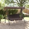 vidaXL Garden Swing Bench Coffee Brown