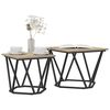vidaXL Side Table Set 2 pcs Sonoma oak 19.7" x 19.7" x 15.7