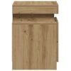 vidaXL Bedside Cabinet Set of 2 Artisan Oak Engineered wood