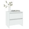 vidaXL Bedside Cabinet White Engineered Wood Regular Bedside Cabinet