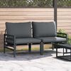 vidaXL Outdoor Furniture 2 pcs Anthracite 31.50 x 31.50 x 27.95 in