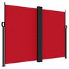 vidaXL Retractable Side Awning Red 100% Polyester with a PU Coating