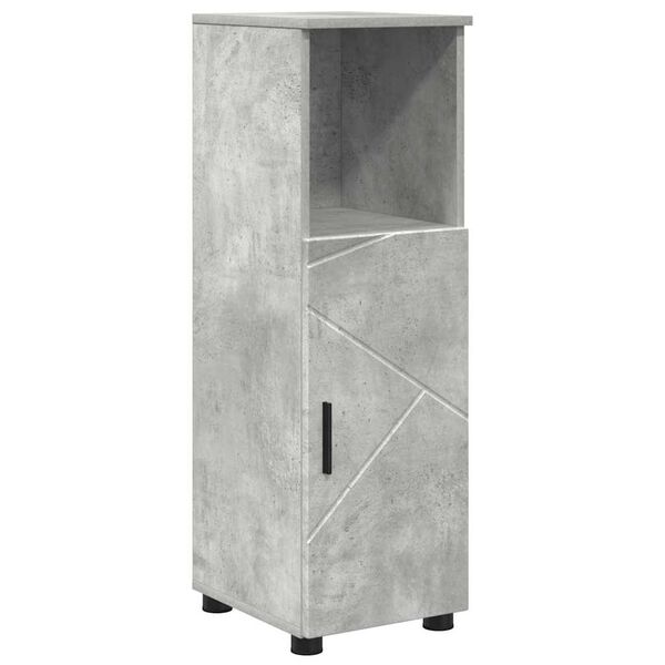 vidaXL Bathroom Cabinet Concrete Grey 11.81 x 13.78 x 37.40 in