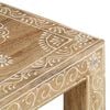 vidaXL Side Table Natural Mango Wood Solid Mango Wood Small
