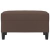 vidaXL Footstool Brown Faux leather, Plywood, Foam Compact Durable