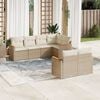 vidaXL Garden Sofa Set Beige