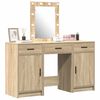 vidaXL Dressing Table Brown 19.69 x 16.14 x 53.15 in Engineered Wood