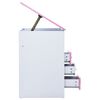 vidaXL Child Desk Pink and White Engineered Wood Medium Tiltable