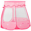 vidaXL Play Tent Pink Polyester Suitable for toddlers Collapsible