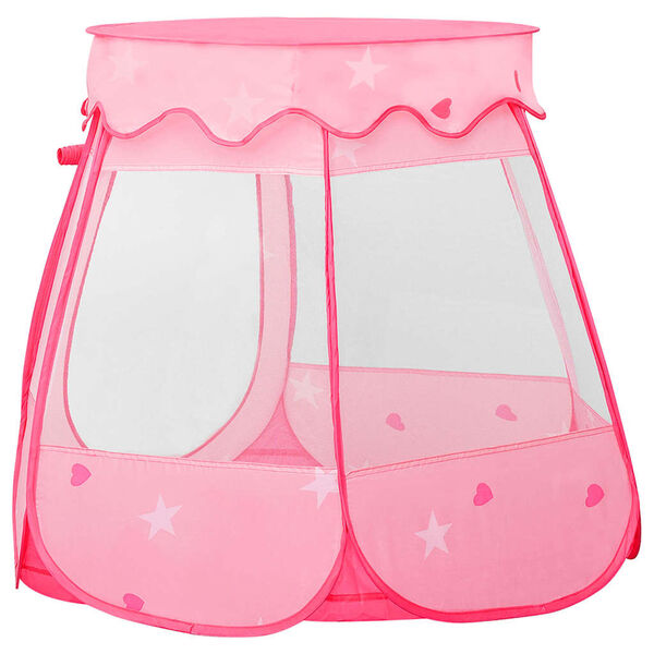 vidaXL Play Tent Pink Polyester Suitable for toddlers Collapsible