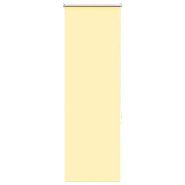 vidaXL Roller Blind Yellow 100% polyester 19.7x59.1 in Height-Adjustable