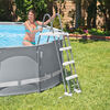 INTEX Pool Ladder Grey Coated steel frame & Hi-impact composite steps