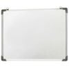 vidaXL Magnetic Dry-erase Whiteboard White 35.4x23.6" Steel