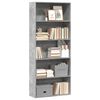 vidaXL Book Cabinet Concrete grey Engineered wood Tall Book Cabinet