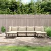 vidaXL Garden Lounge Set Anthracite, Beige