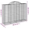 vidaXL Gabion Basket Set of 20 Silver Galvanized iron Large